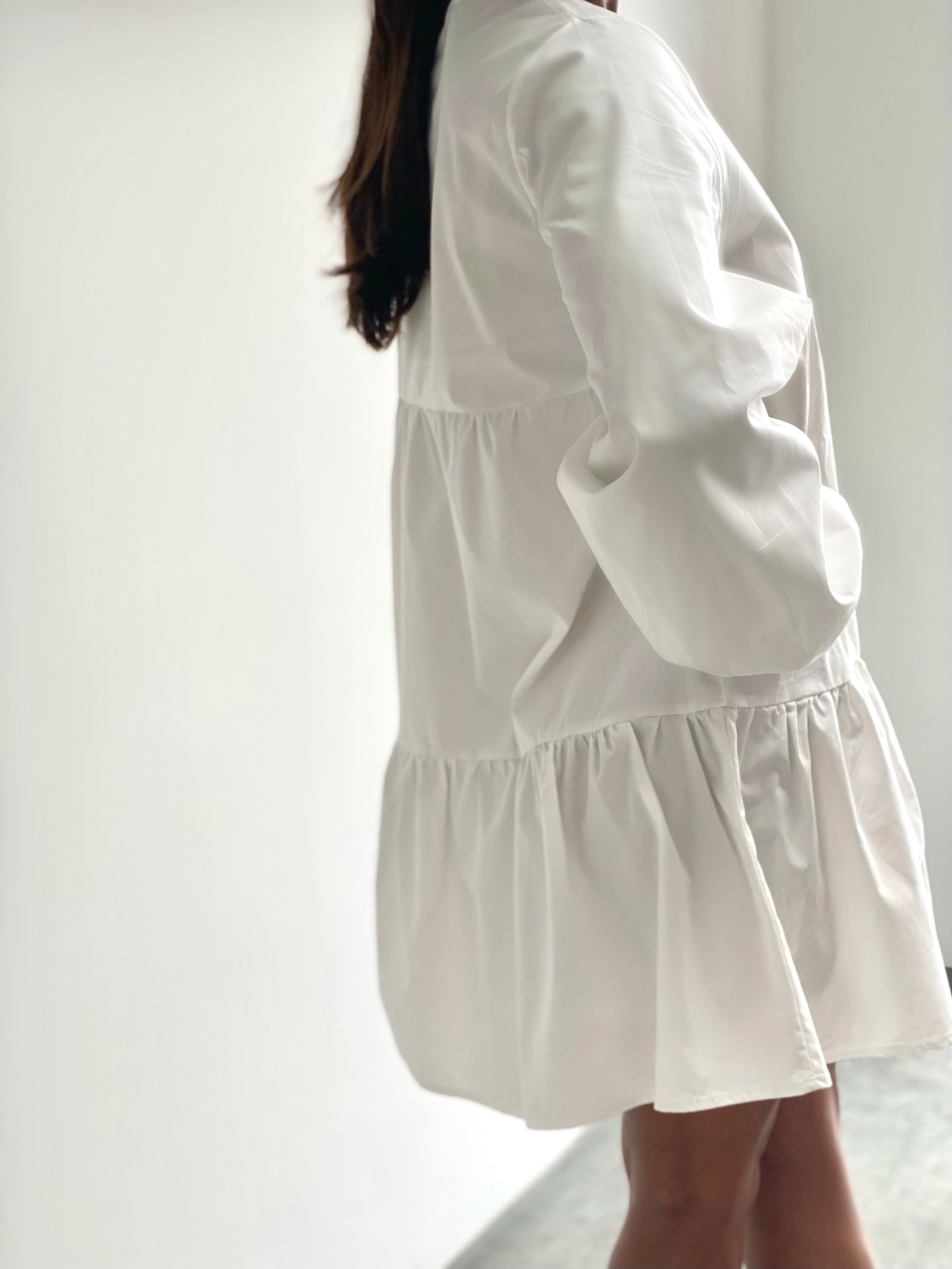 White Smock Dress