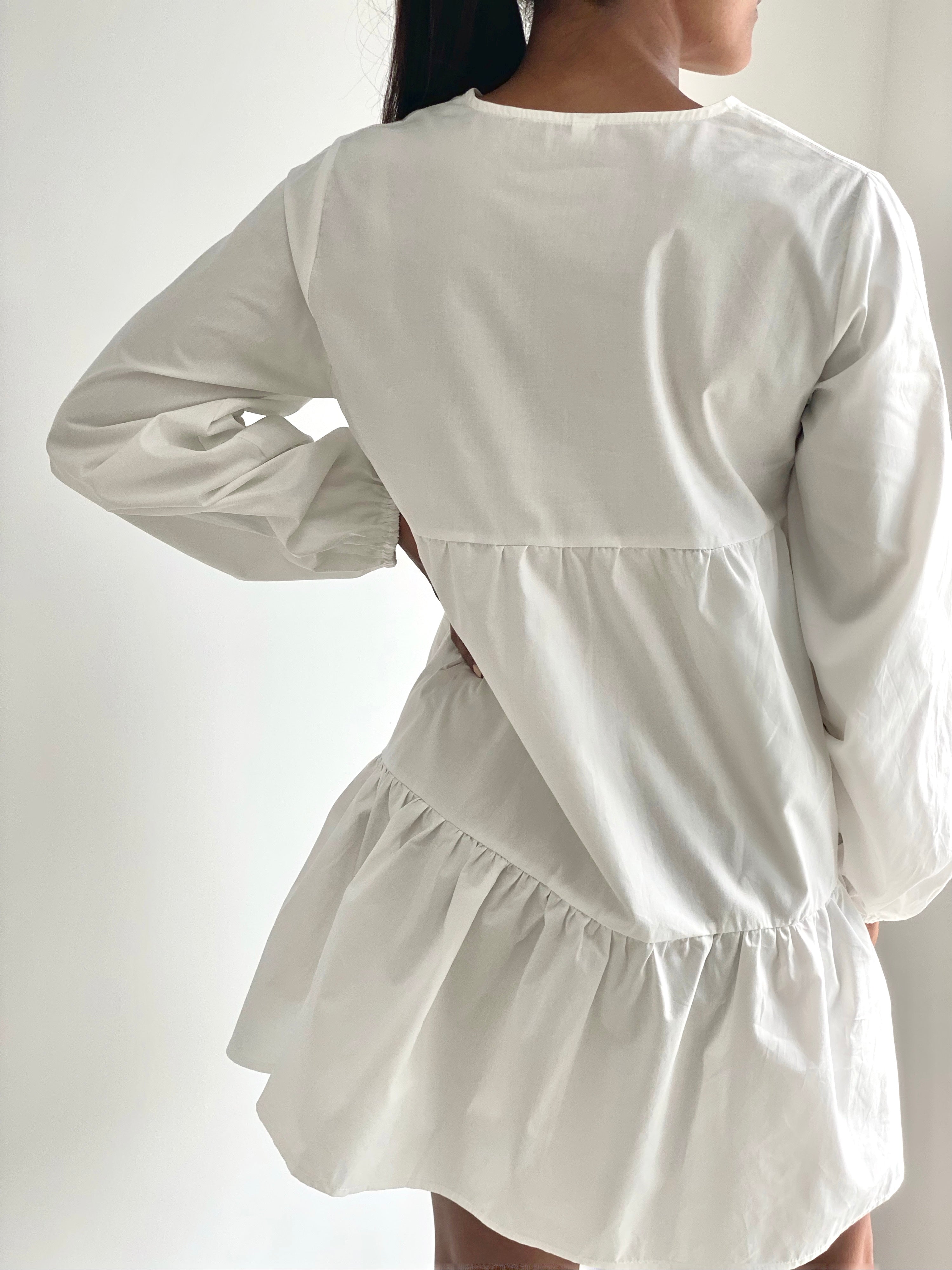 White Smock Dress