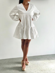 White Smock Dress