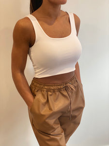 White Crop Top