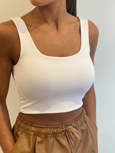 White Crop Top