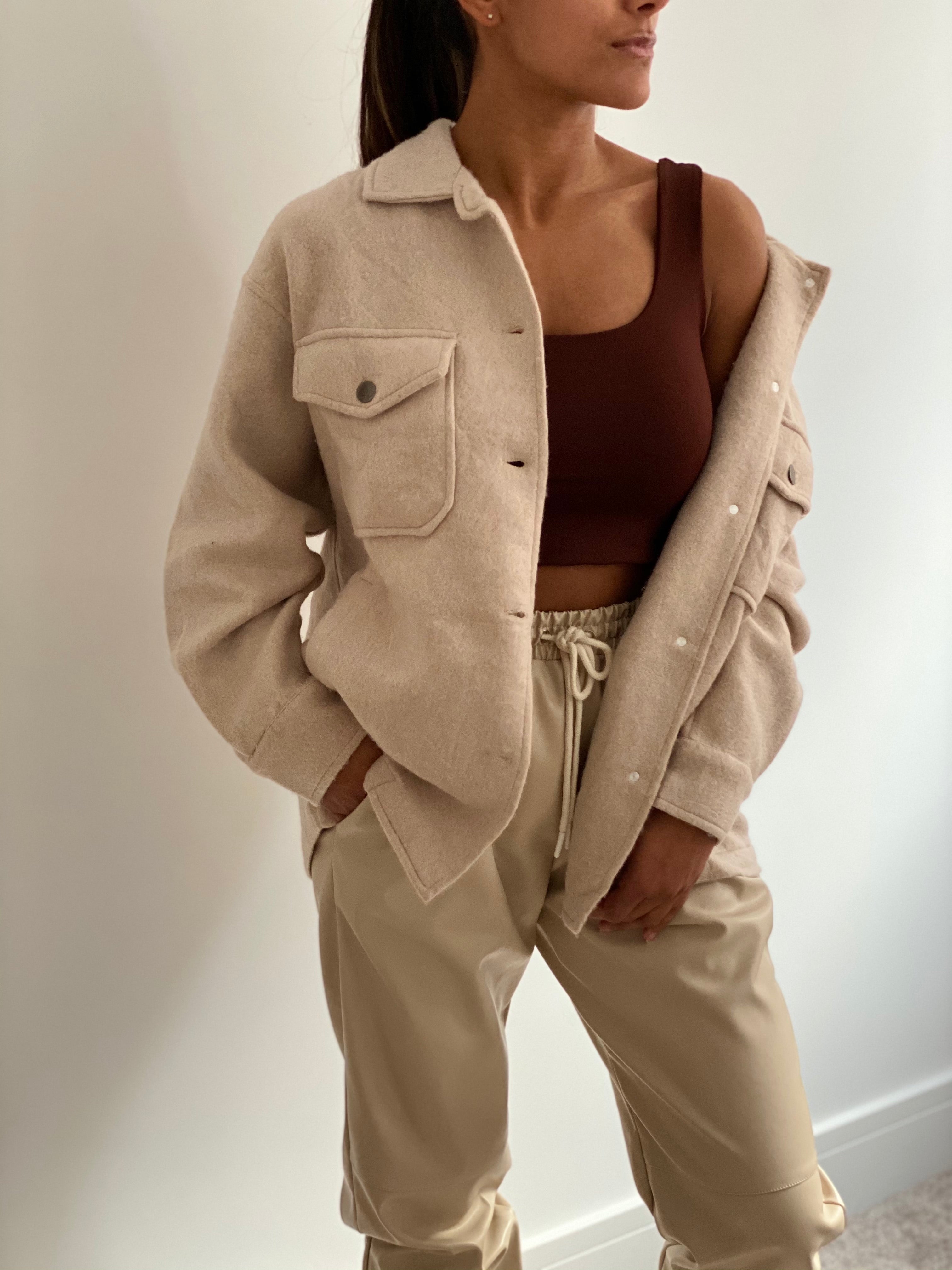 Stone Oversized Shacket