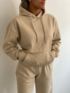 Oversized Tracksuit Set in Cream