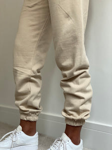 Jogging Bottoms in Cream