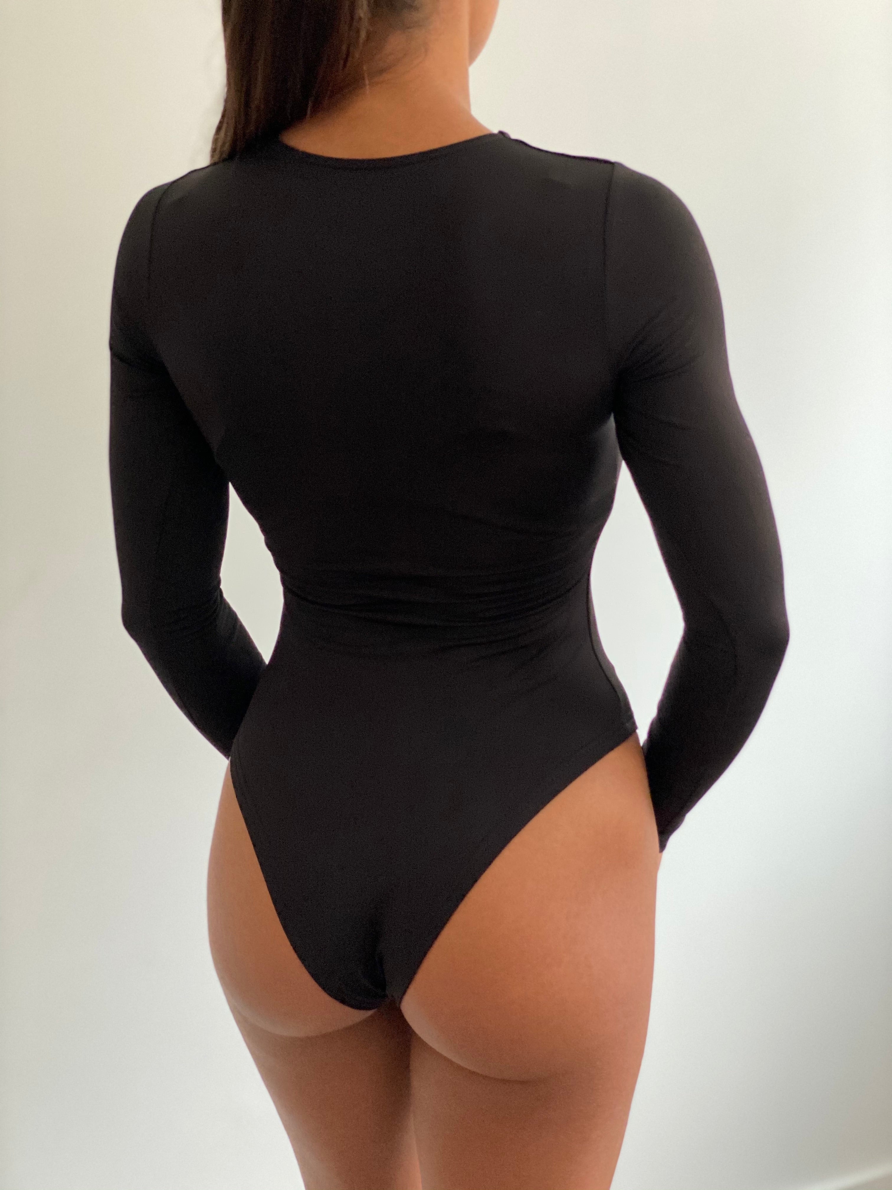 Black Long Sleeve Bodysuit