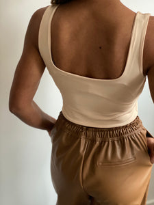 Nude Crop Top