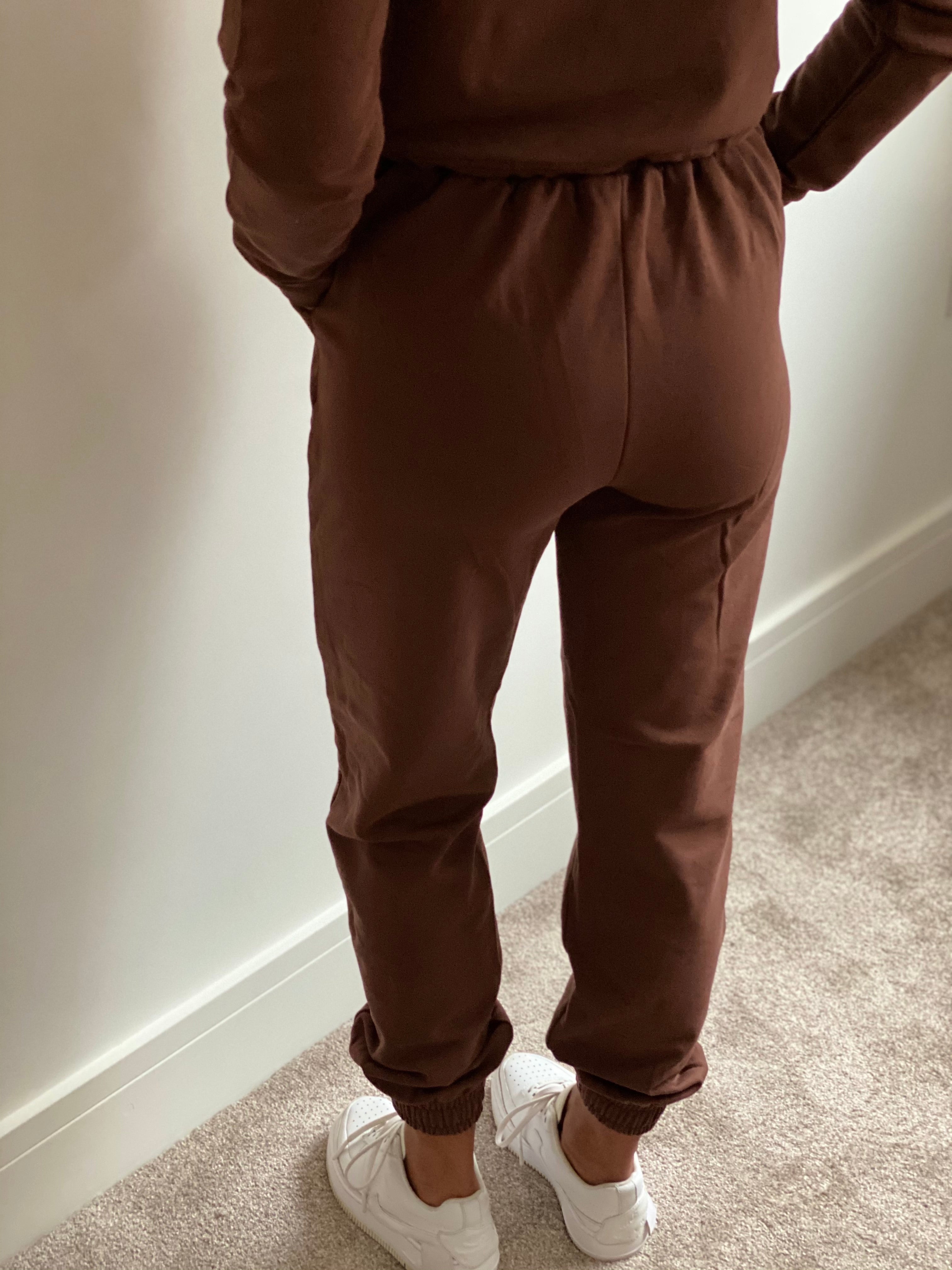 Cropped Tracksuit in Brown