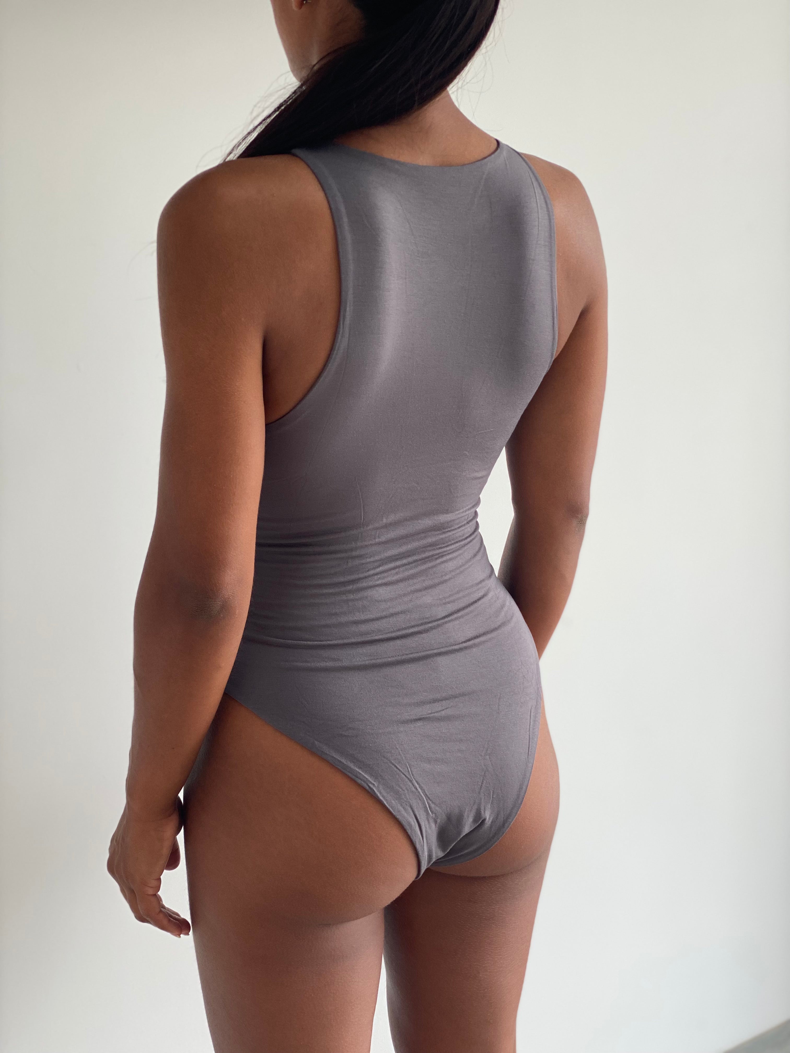Neev Oil Slick Underwire & Seamed Bodysuit in Silver Grey – Frederick's of  Hollywood