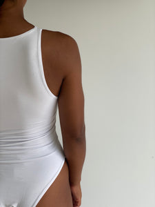 NEW High Neck Bodysuit in White