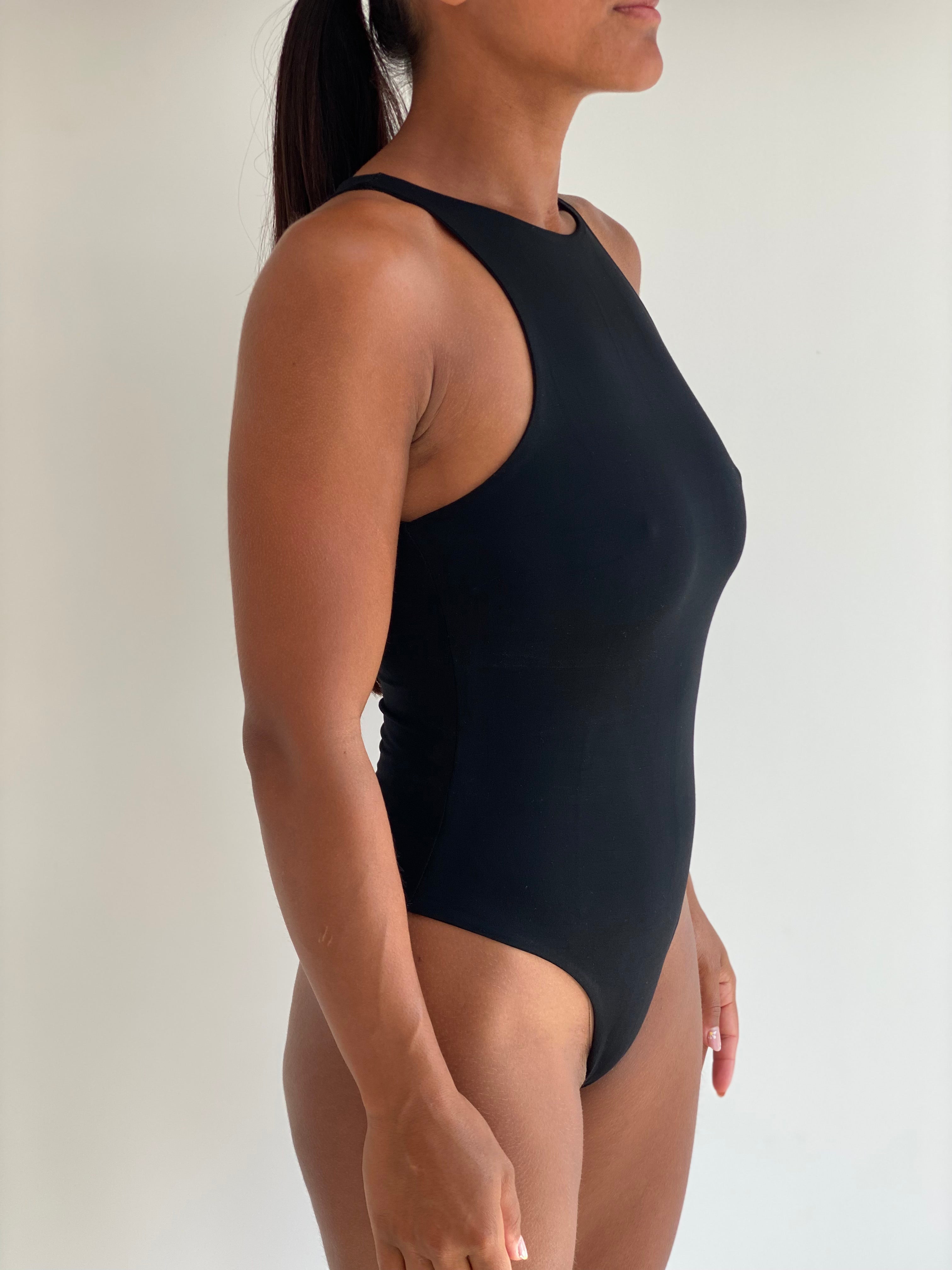 NEW High Neck Bodysuit in Black