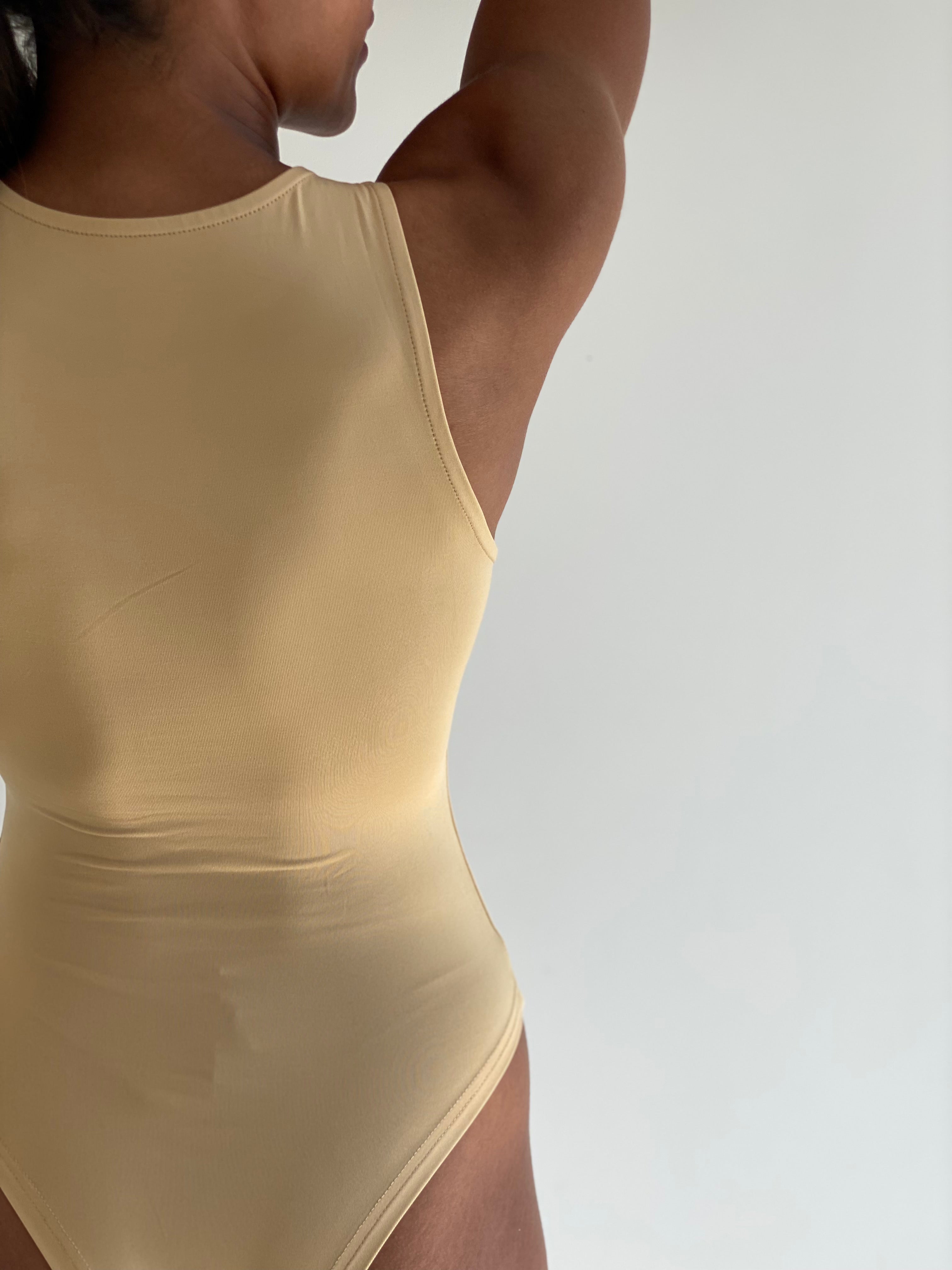 Nude High Neck Bodysuit