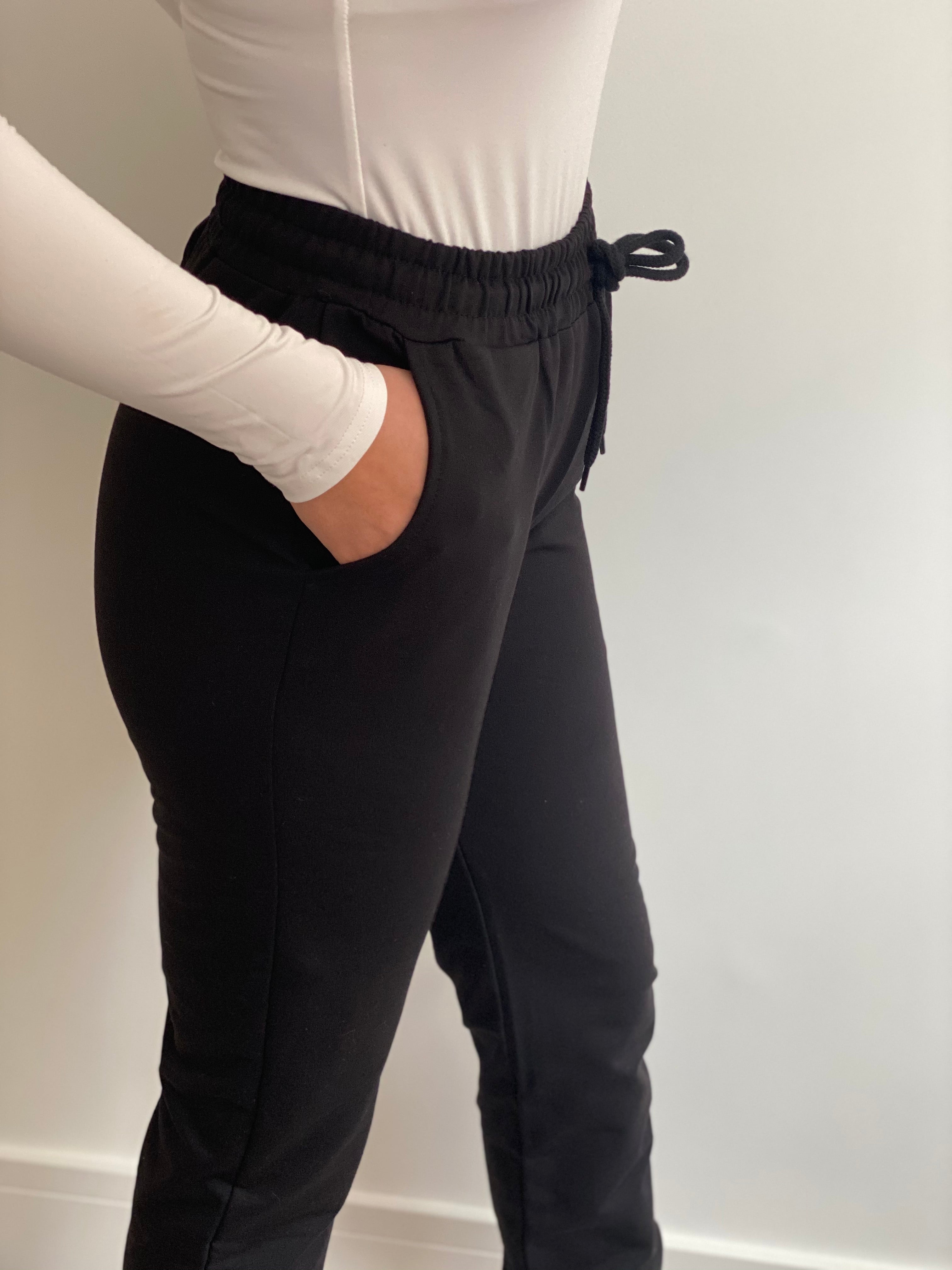 Black Tall Oversized Jogging Bottoms