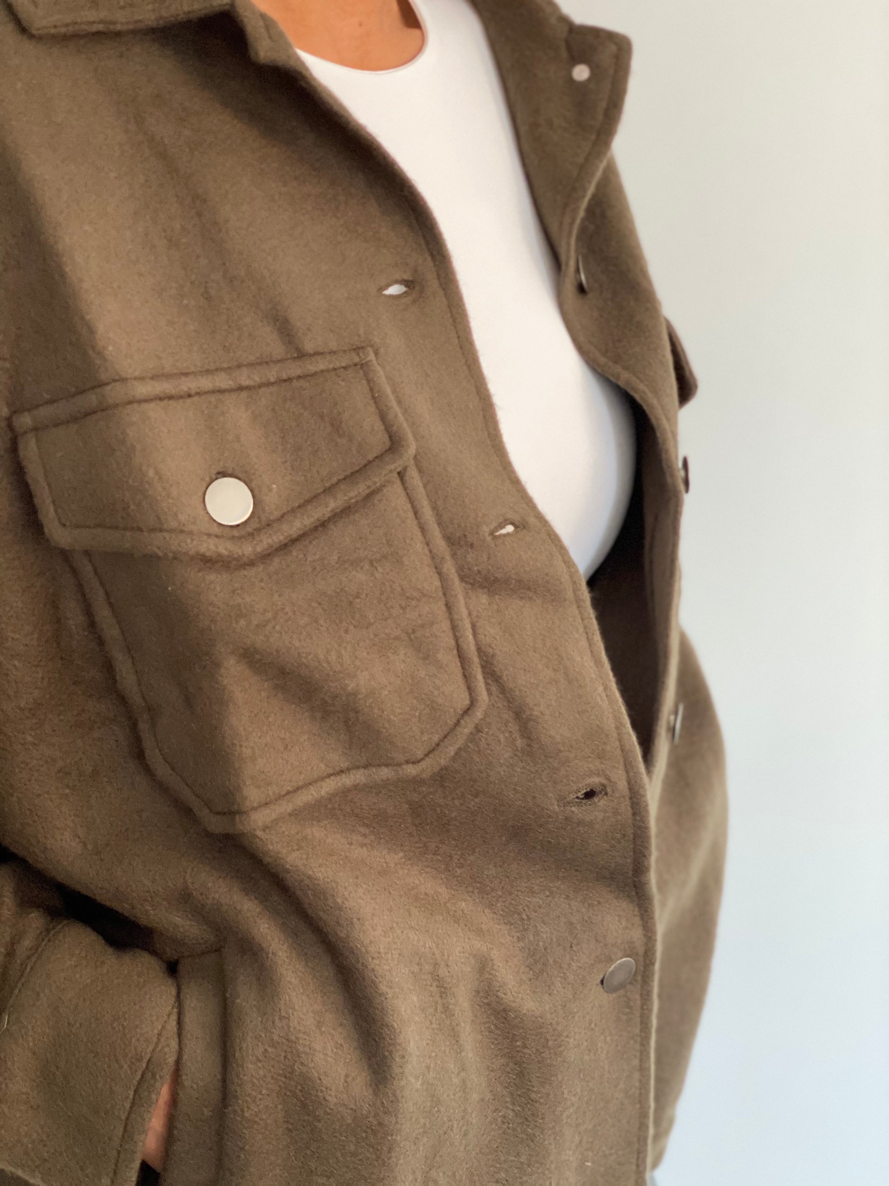 Olive Oversized Shacket