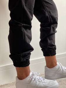 Cropped Tracksuit in Black