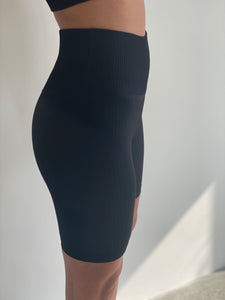 Short Seamless Loungewear set in Black