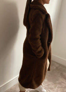 Teddy Coat in Brown